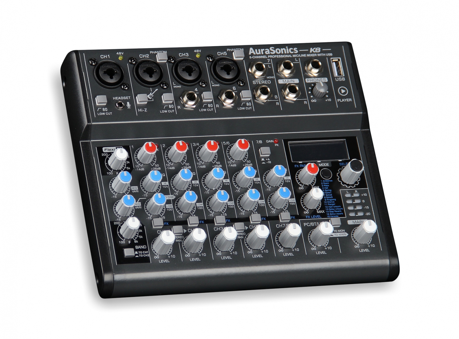 AuraSonics K8 компактный микшерный пульт в Корсакове
