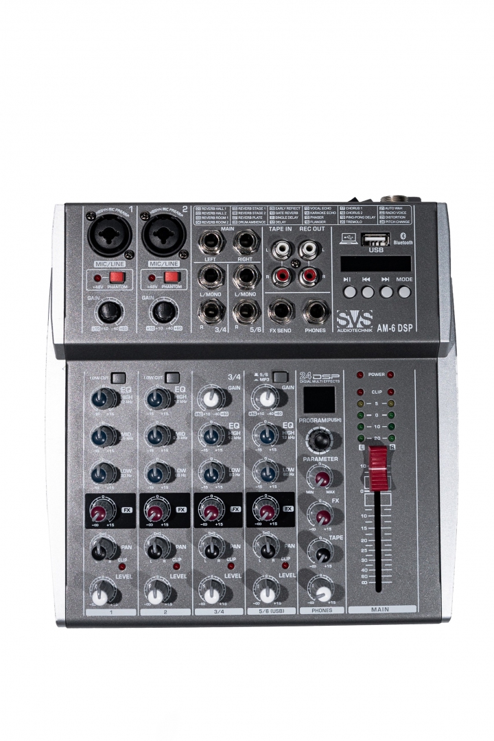 SVS Audiotechnik mixers AM-6 DSP Микшерный пульт аналоговый, 6-канальный SVS Audiotechnik mixers в Корсакове