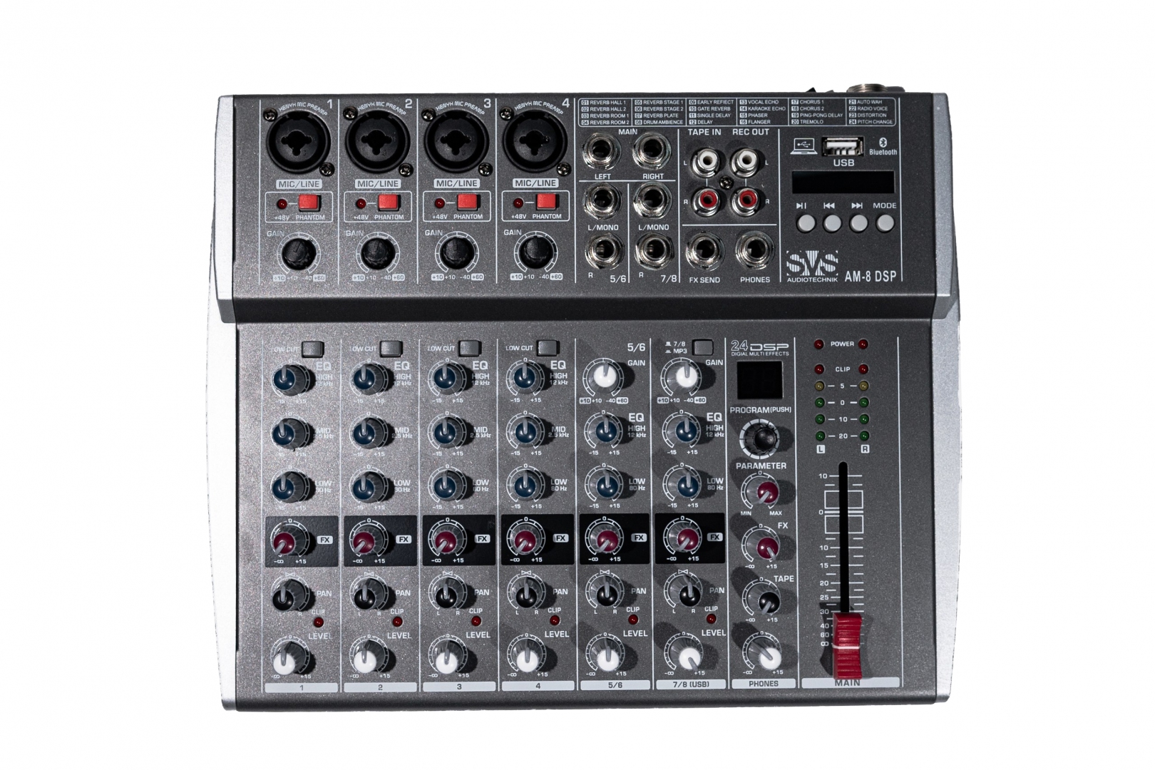 SVS Audiotechnik mixers AM-8 DSP Микшерный пульт аналоговый, 8-канальный в Корсакове